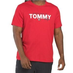 New Tommy Hilfiger Men's Soft Cotton Short Sleeve Graphic Print Logo T-Shirt